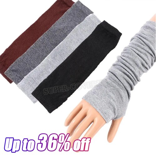 Fingerless long gloves - long, wrist