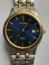 Mens Accurist Watch Working Battery In Used Condition