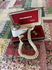 Vintage Retro PHILISHAVE 3 Special Triple Head Electric Shaver in Case Working