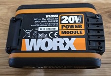 WORX WA3551 20V Max Power Share Battery And WORX WA3760 Power Share Charger.