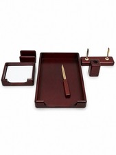 Real Mahogany Wooden Desk Set
