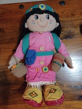 Vintage Rag Doll  native American style Kissing Moon With Running Water Baby