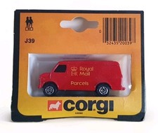 CORGI JUNIORS J39 CHEVROLET VAN  ROYAL MAIL PARCELS BLISTER PACK SEALED 53090.  