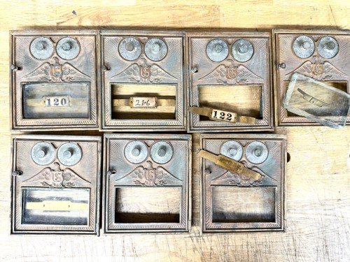 Antique post office box - post,