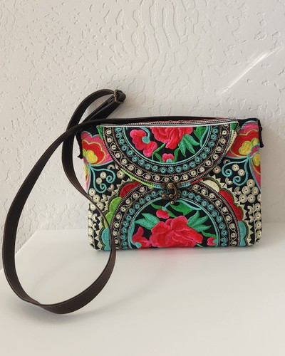 Floral tapestry embroidered - tapestry,
