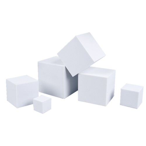 White eva foam cube - white,
