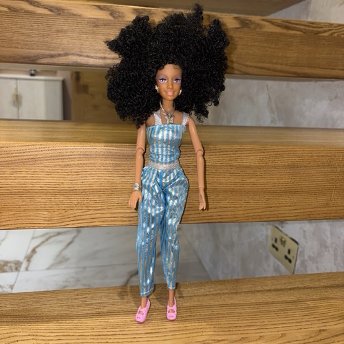 New all black - black, doll
