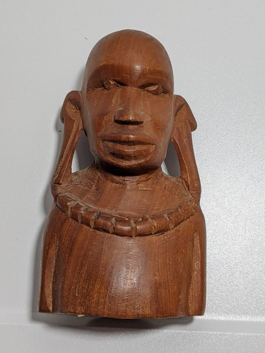 Besmo wooden male - african, bust