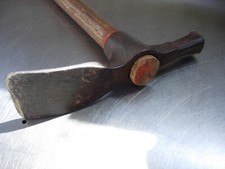 VINTAGE CURVED ADZE HEAD AXE Hand Forged Blacksmith