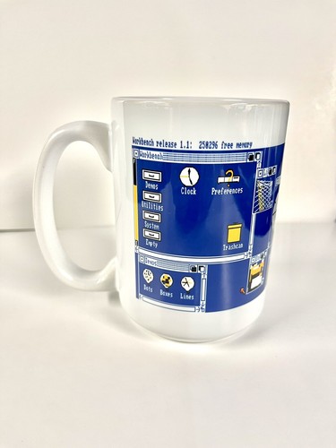 Commodore amiga workbench mug - amiga,