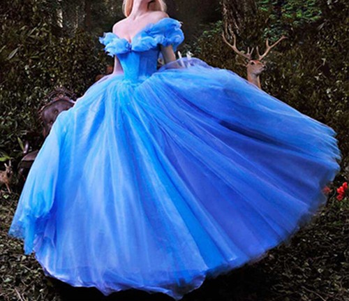Luxury wedding dress - dress, blue