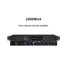 Power AMP 4000w 4 Channel 1000w/channel Speakon XLR 1U Black