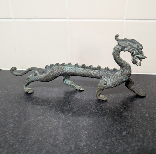 Antique chinese bronze - bronze, long