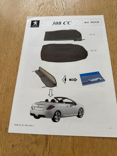 Genuine peugeot 308cc - genuine, wind