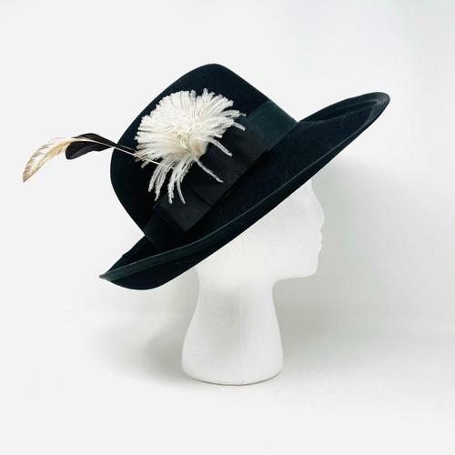 Vintage fancy feathers black - feathers,
