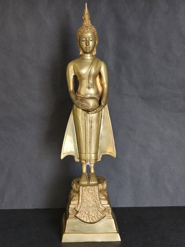 Huge antique brass standing - brass,