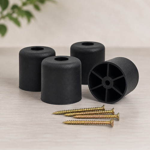 Black plastic furniture - 4,