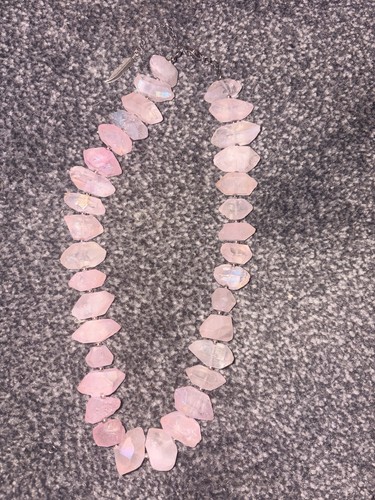 Rose quartz angel aura - quartz, chunky