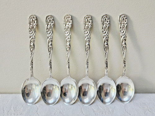 Swedish floral teaspoons