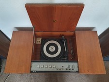 Vintage hmv stereo master, 1960s, turntable and radio in working condition 