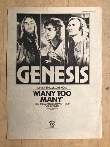 Genesis many too - many, poster