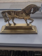 Brass Horse Door Stop /