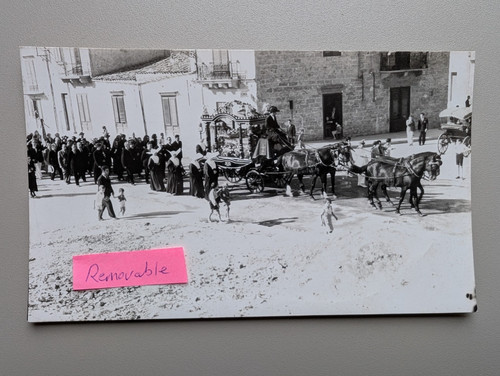 Old photo funeral - photo, drawn