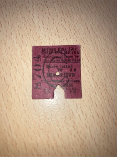 Half railway ticket - half.,