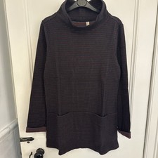 NEW Seasalt Mawgan Porth BLACK Tunic Top Sweatshirt Sz 8 12 14 18 20 22 24 26/28