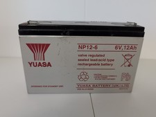 NP12-6 Yuasa Valve Regulated Lead Acid Rechargeable Battery 12Ah 6v