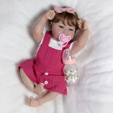 Reborn Baby Dolls Real Full Body Silicone Vinyl Lifelike Newborn Doll Girl Gift