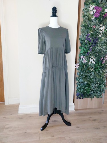 Zara olive green tiered - zara,