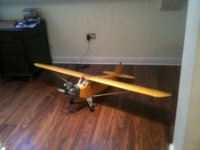 Vintage Piper Cub J3 Model Aeroplane 1.8m Wingspan SC 40 Engine
