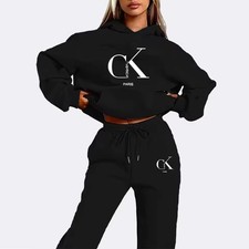 Woman's Calvin Klein Jeans Sport Tracksuit 2 Peice Joggers and Hoody 