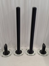 Audica CX-T & CX-S Hi-Fi Surround Speaker System w. Stands & QED Cables