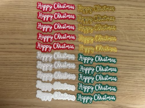 Happy christmas sentiments x20 - christmas,