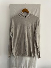 OSCAR JACOBSON Beige 45% Wool Over The Head Hoodie Size M
