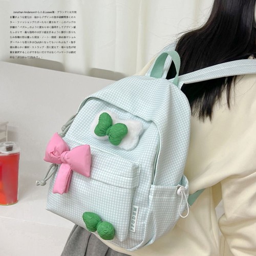 Bowknot school bag kawaii - bowknot,