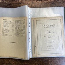 Folder of The Short Wave Magazine Index’s 1947-1982 34 Copies
