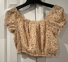 NWT Pink Rose Ruffle Floral