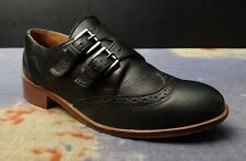 Womens Office Monk Brogues Buckle Shoes Size UK 4 EU 37