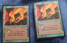 MTG, Fire Sprites (x2), Legends, Magic the Gathering, CCG.