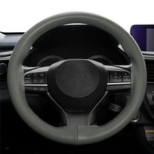 DIY Car Steering Wheel Cover Leather Ultra-Thin Anti-Slip Universal 37-38cm 15",