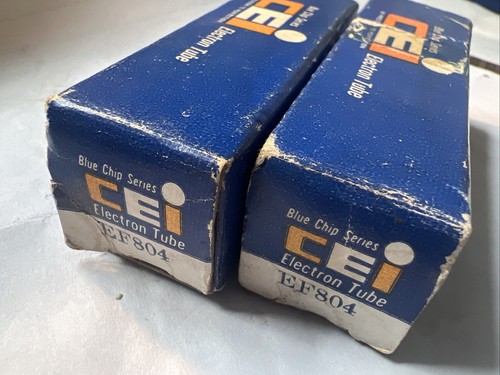 Pair ef804 cei - telefunken, nib