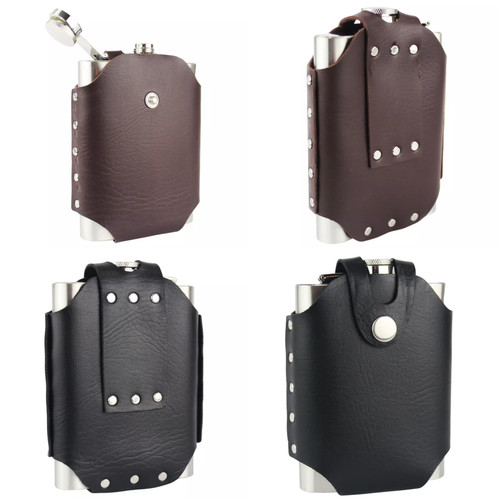 8oz hip flask stainless - 8oz,