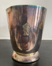 Vintage Elkington Café Royal Silver Mug – Crown N Monogram, London c1950