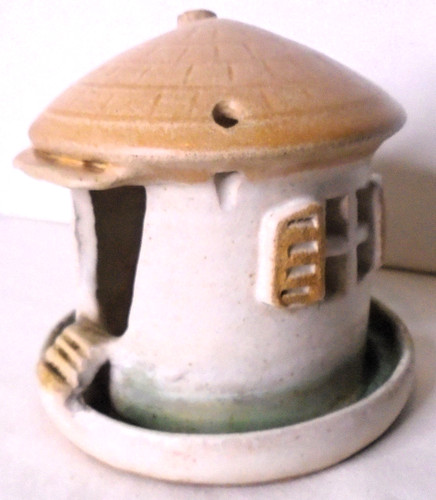 Handcrafted art pottery bird - handcrafted,