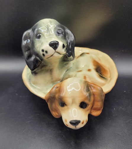 Vintage retro ceramic puppy - vintage,