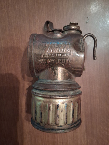 Justrite carbide miners lamp - justrite,