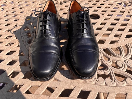 Loake elland black leather - black,